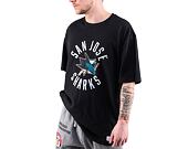 Triko Mitchell & Ness NHL LEGENDARY SLUB S/S TEE SHARKS Black