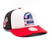 Kšiltovka Mitchell & Ness NBA Party Time Trucker Snapback Hwc Miami Heat White