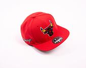 Kšiltovka Mitchell & Ness NBA Logo History Fitted Hwc Chicago Bulls Red