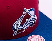 Kšiltovka Mitchell & Ness NHL Team 2 Tone 2.0 Snapback Colorado Avalanche Red / Light Blue