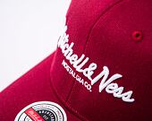 Kšiltovka Mitchell & Ness Branded Pinscript Classic Red BURGUNDY