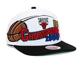 Mitchell & Ness 96 Champions Wave 2T Snapback Hwc Chicago Bulls White / Black Cap