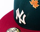 Kšiltovka New Era 59FIFTY MLB "Leaf Drop" WS Patch New York Yankees Green / White