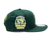 Kšiltovka New Era 9FIFTY MLB Side Patch Script Oakland Athletics Dark Green / Olive