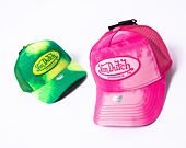 Kšiltovka Von Dutch Trucker Boston - Cotton Twill - Pink Tie Dye