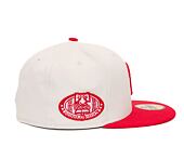 Kšiltovka New Era 59FIFTY MLB White Crown Philadelphia Phillies Cooperstown Off White / Red