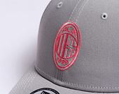 Kšiltovka New Era 9FORTY Seasonal Pop AC Milan - Grey / Lava Red