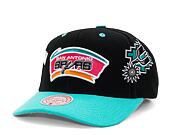 Kšiltovka Mitchell & Ness Overbite Pro Snapback Hwc San Antonio Spurs Black