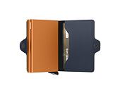 Peněženka Secrid Twinwallet Matte Night Blue & Orange