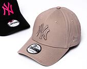 Kšiltovka New Era 9FORTY MLB League Essential New York Yankees - Ash Brown