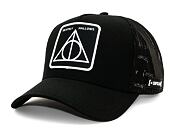 Kšiltovka Capslab - Trucker Harry Potter Trucker Deadly Hollows Dark Arts - Black