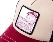 Kšiltovka Capslab Harry Potter Trucker - Hogwarts Express - Stone / Scarlet Red