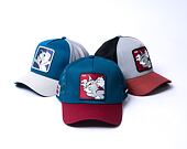 Kšiltovka Capslab Tom and Jerry Trucker - Scary Tom - Darky Blue / Burgundy