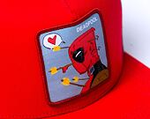 Kšiltovka Capslab Marvel Snapback - Deadpool Falls in Love - Bloody Red