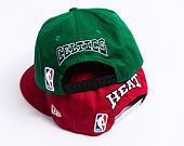 Kšiltovka New Era 9FIFTY NBA Rear Logo Miami Heat - Red