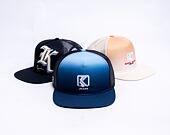 Kšiltovka Karl Kani J Gradient Flat Brim blue/light blue