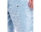 Kraťasy Karl Kani Og Heavy Distressed Wavy Print Carpenter blue