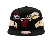 Kšiltovka Mitchell & Ness World Champs Snapback NBA Miami Heat Black