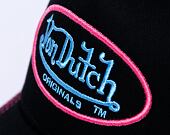 Kšiltovka Von Dutch Trucker Boston - Black/Pink