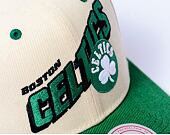 Kšiltovka NBA Retro Type Pro Snapback Boston Celtics Off White