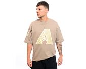 Triko New Era MLB World Series Back Print Oversized Tee Arizona Diamondbacks - Ash Brown / Oat Milk