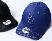 Kšiltovka New Era - 9FORTY Flame - LA Dodgers - Dark Royal