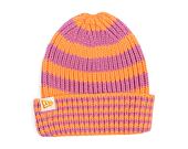 Kulich New Era - Medium Knit Stripe Beanie - Orange / Pink