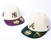 Kšiltovka New Era - 59FIFTY Low Profile "Late Fall Vibes" - NY Yankees - Cream / Purple