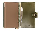 Peněženka Secrid Miniwallet Stitch Floral Olive