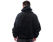 Mikina Karl Kani Metal Signature Teddy Hoodie black