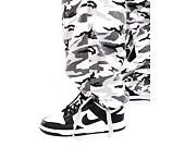 Kalhoty Karl Kani Sport Patch Camo Cargo Pants grey/black/off white