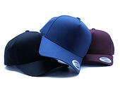 Kšiltovka Yupoong 5-Panel Curved Classic Snapback burgundy