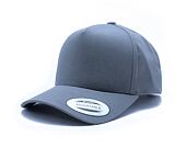 Kšiltovka Yupoong 5-Panel Curved Classic Snapback grey