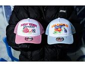 Kšiltovka New Era - MLB Fruit Graphic 9FORTY Trucker - LA Dodgers - Pastel Blue