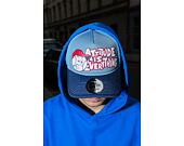 Kšiltovka New Era - Graphic 9FORTY Trucker - Navy / Bright Blue