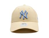 Dámská Kšiltovka New Era - MLB Essential 9FORTY - NY Yankees - Cream / Pastel Blue