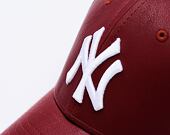 Dámská Kšiltovka New Era - MLB Crinkled PU 9FORTY - NY Yankees - Burgundy