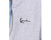 Mikina Karl Kani Chest Signature Essential Os Zip Hoodie ash grey