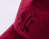 Kšiltovka New Era - MLB Velour 9FORTY Trucker - NY Yankees - Burgundy