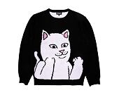 Svetr Rip N Dip - Lord Nermal Flippy Knitty Sweater - Black