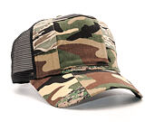 New Era Patchwork Camo Trucker 9FORTY Woodland Camo Snapback Cap