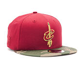 New Era Team Camo Cleveland Cavaliers 9FIFTY Cardinal/Woodland Camo Snapback Cap