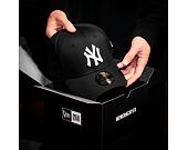 New Era League Basic New York Yankees Black/White 39THIRTY Stretchfit Cap