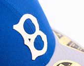 New Era 59FIFTY Low Profile MLB Cooperstown Brooklyn Dodgers Fitted Bright Royal / Grey Cap