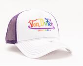 Von Dutch Fargo Trucker Cotton Twill White/Purple Cap