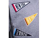 New Era Heritage Patch Oversized Crewneck Heather Gray / Off White Hoody