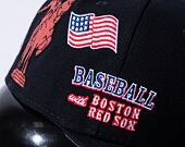 New Era 59FIFTY MLB Script 5 Boston Red Sox Navy / Red Cap