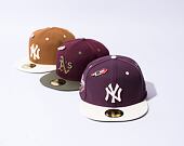 New Era 59FIFTY MLB WS Sidepatch Trail Mix New York Yankees Plum / Chrome White Cap