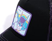 Kšiltovka Capslab Batman - Retro Batman Trucker Black / Purple