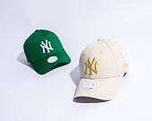 Dámská Kšiltovka New Era 9FORTY Womens Metallic Logo New York Yankees Stone / Gold